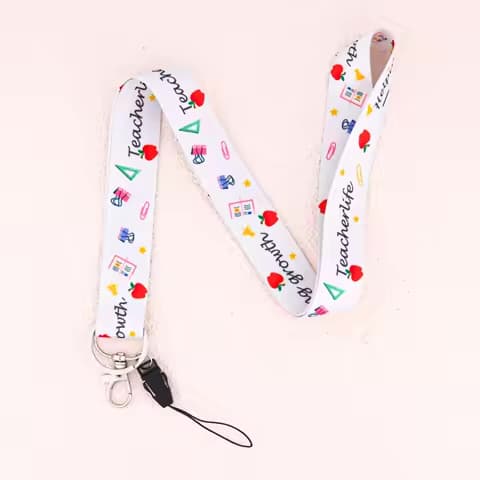 Lanière de cou pour enseignant – téléphone, badge, clés